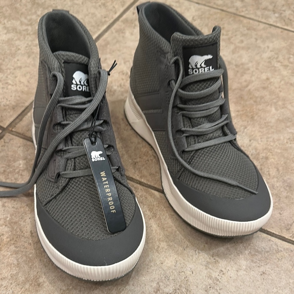 Sorel Women’s Charcoal High-Top Sneakers